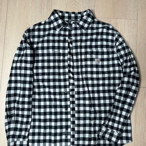 Carhartt Men's Black and White Button Up